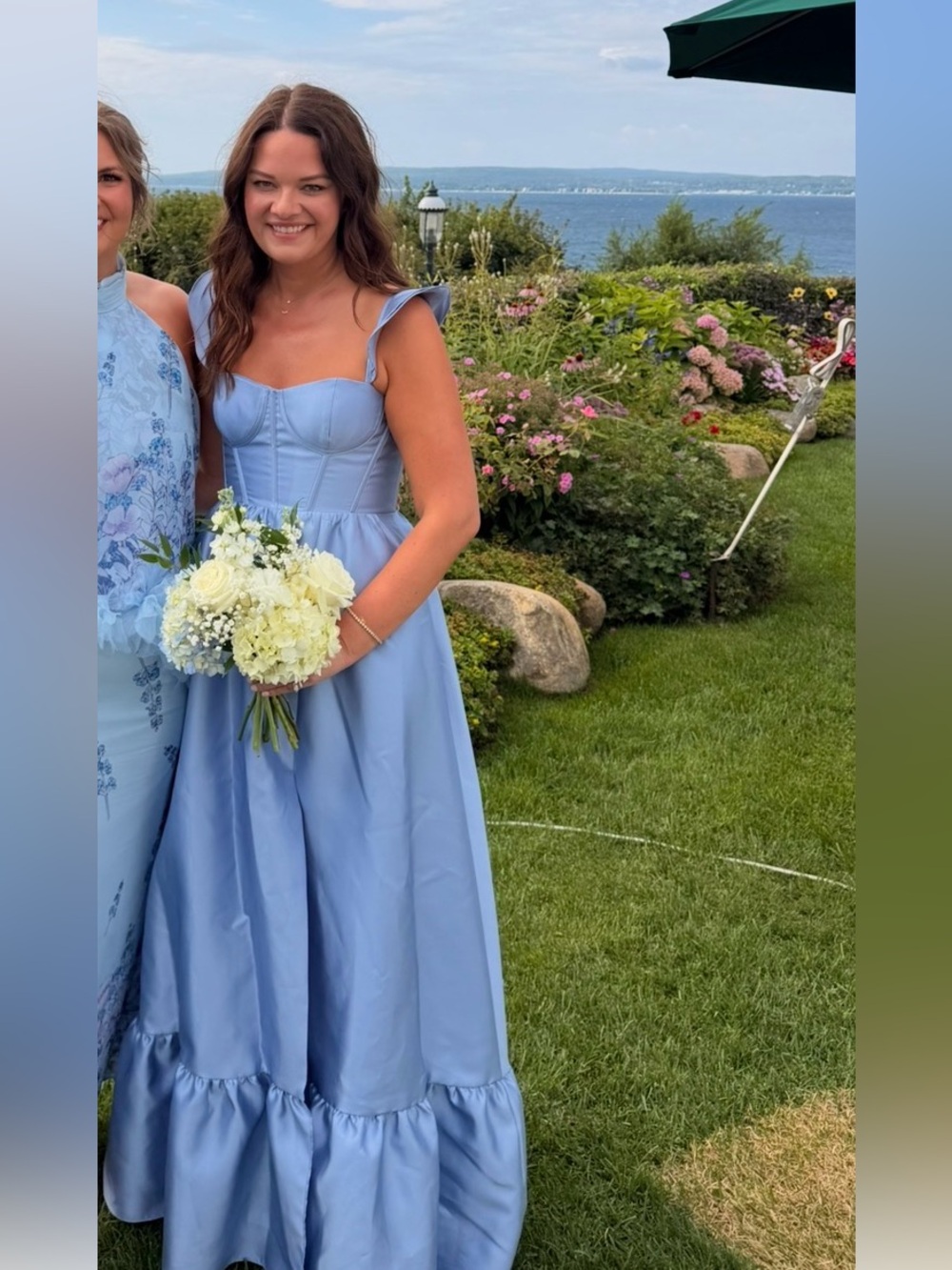Dessy 3146 Felicity Sky Blue Bridesmaid Dress 6